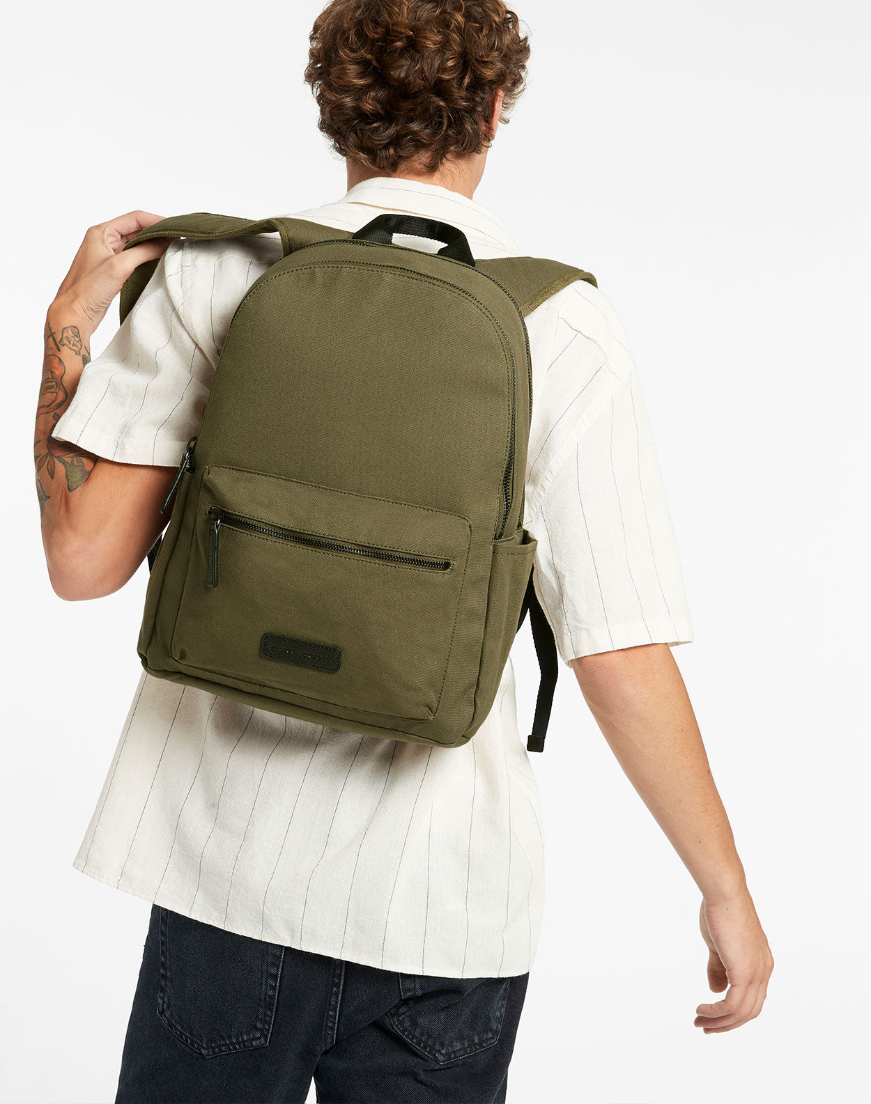 Khaki backpack mens deals
