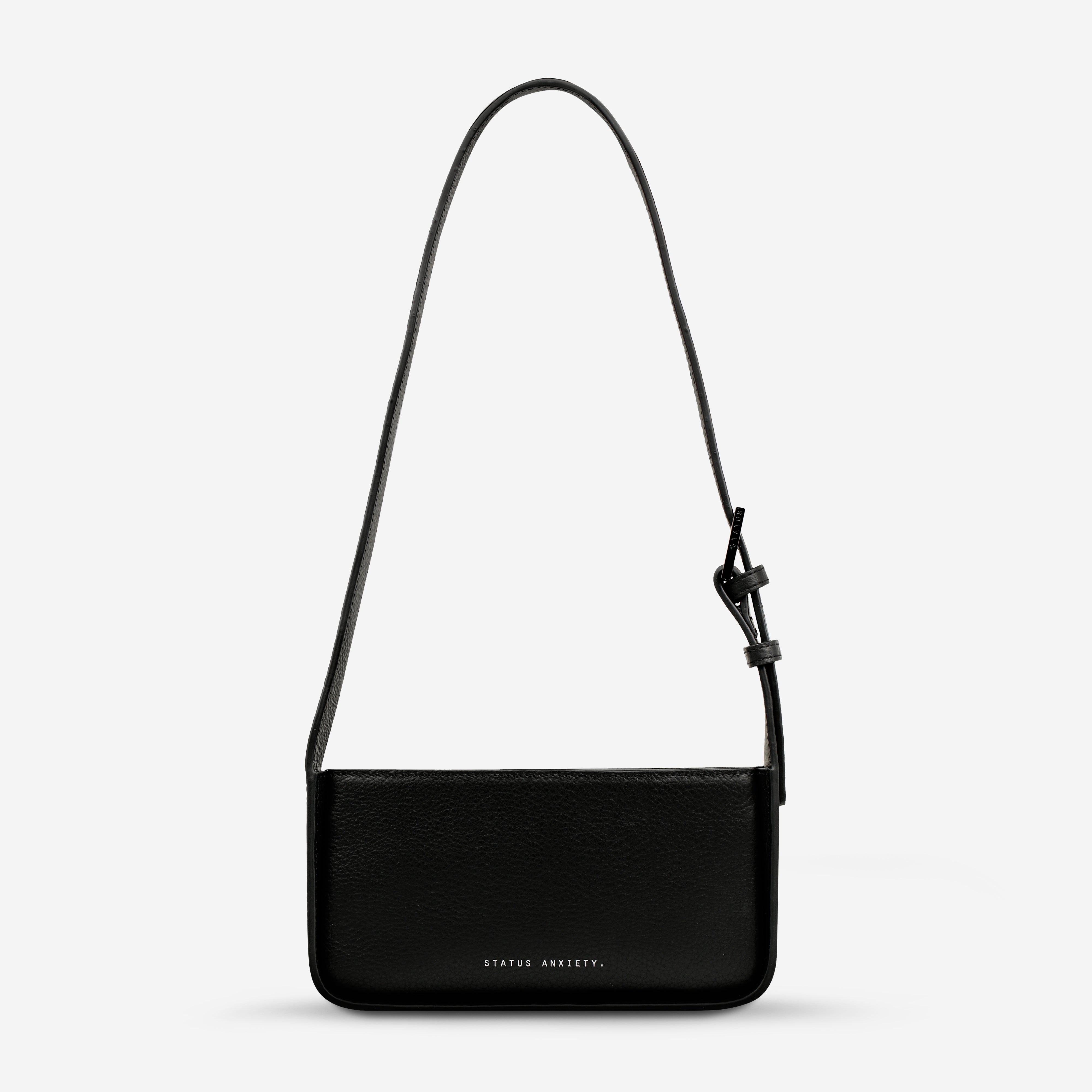 State of Mind Women s Black Leather Bag Status Anxiety