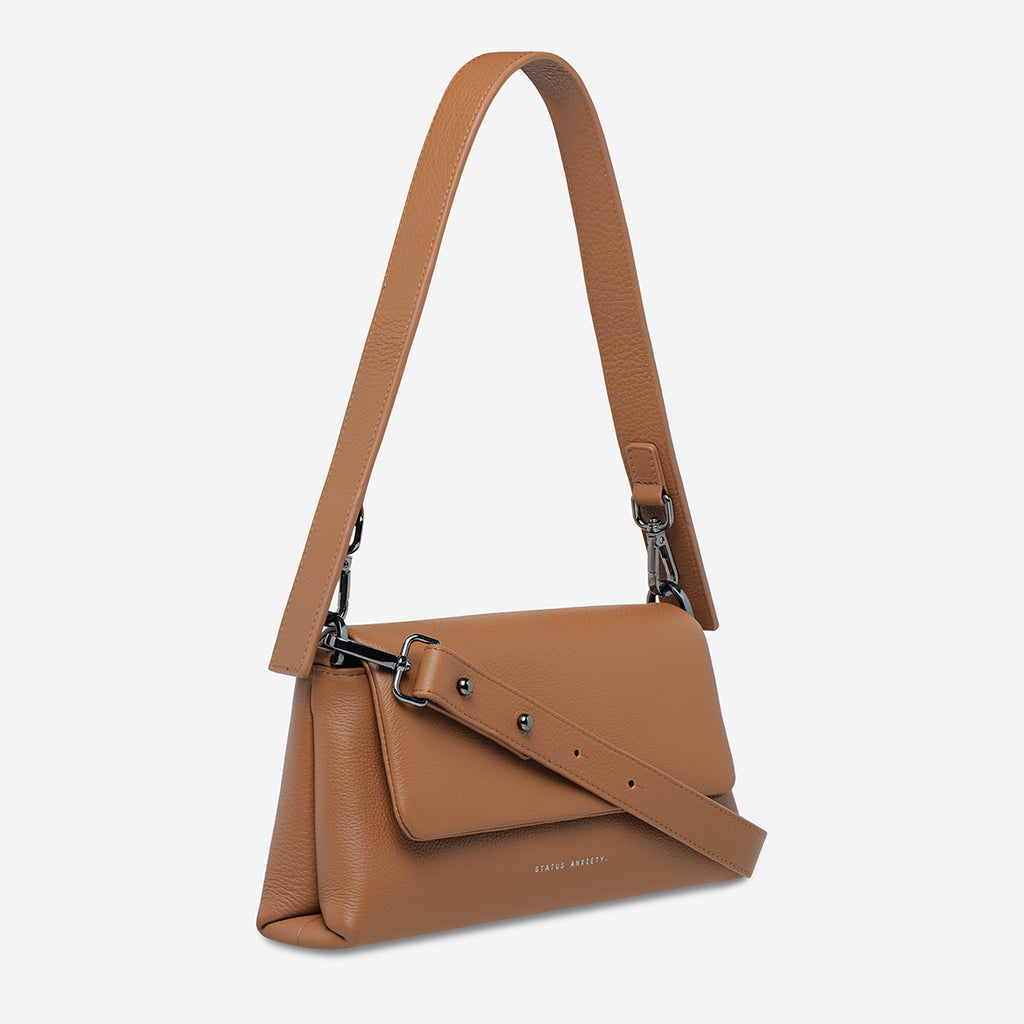 Zenith Women's Camel Leather Bag | Status Anxiety®