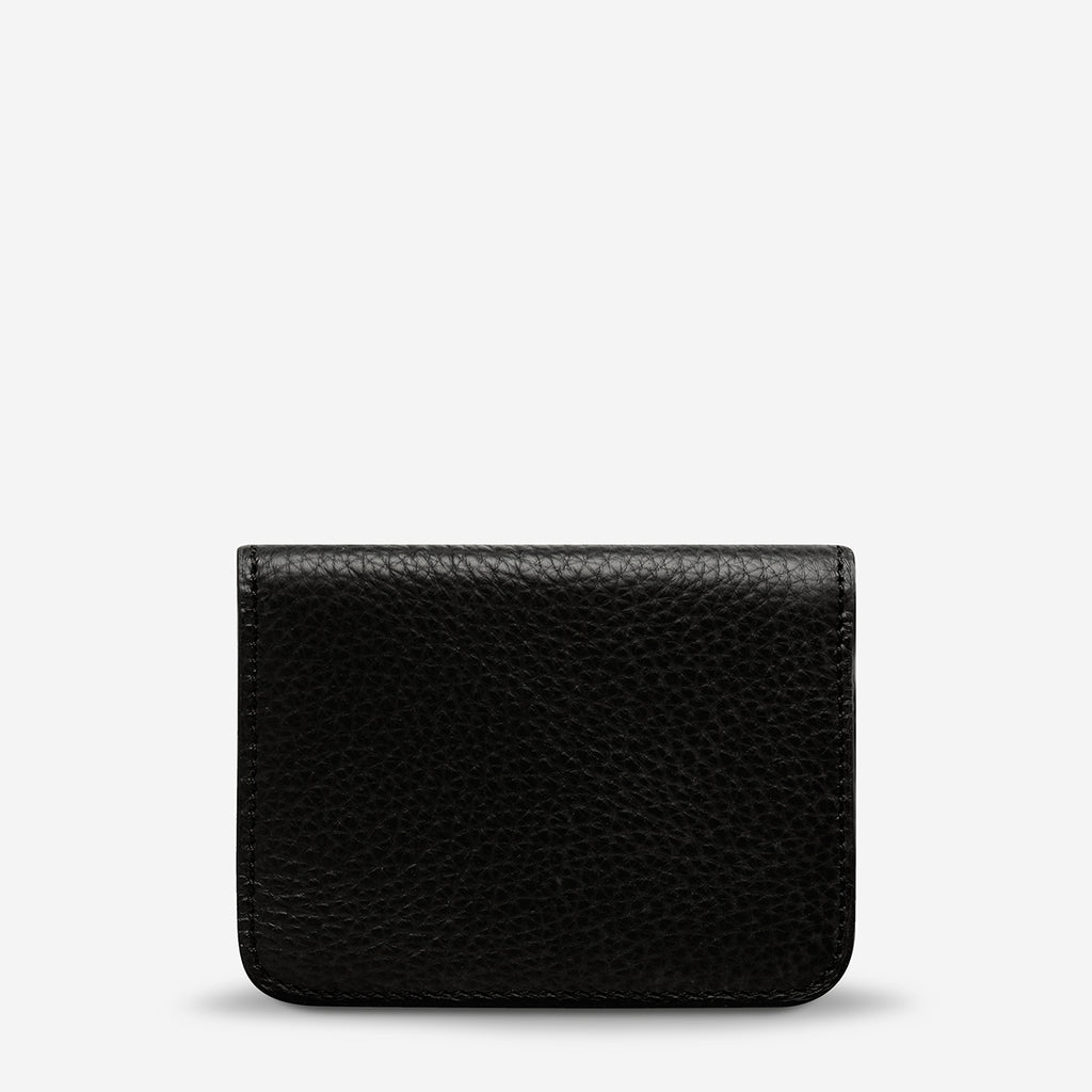 Miles Away Black Leather Wallet Status Anxiety®