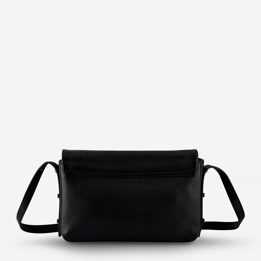 Succumb Women's Black Leather Crossbody Bag Status Anxiety®