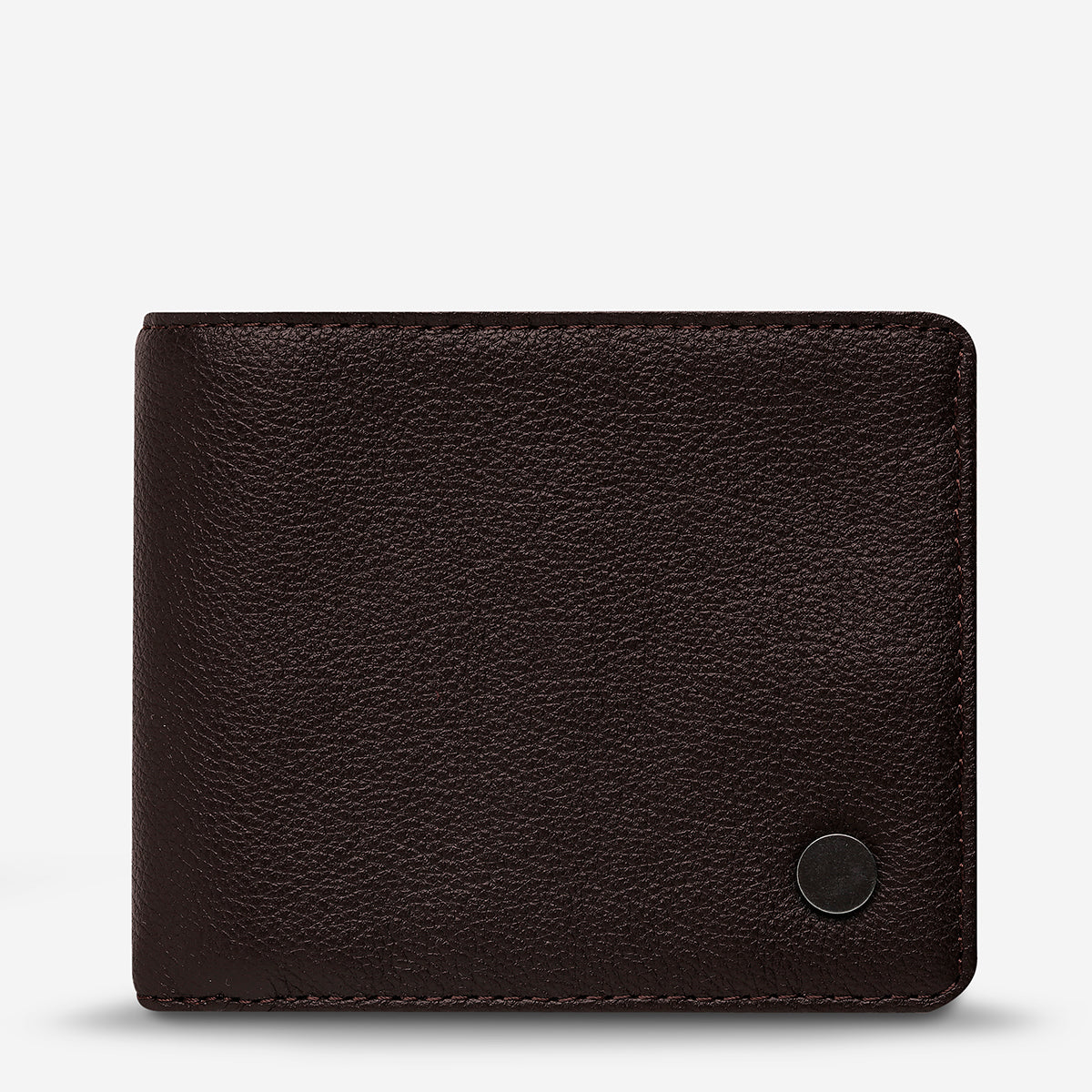 Leonard Men's BiFold Chocolate Leather Wallet Status Anxiety®