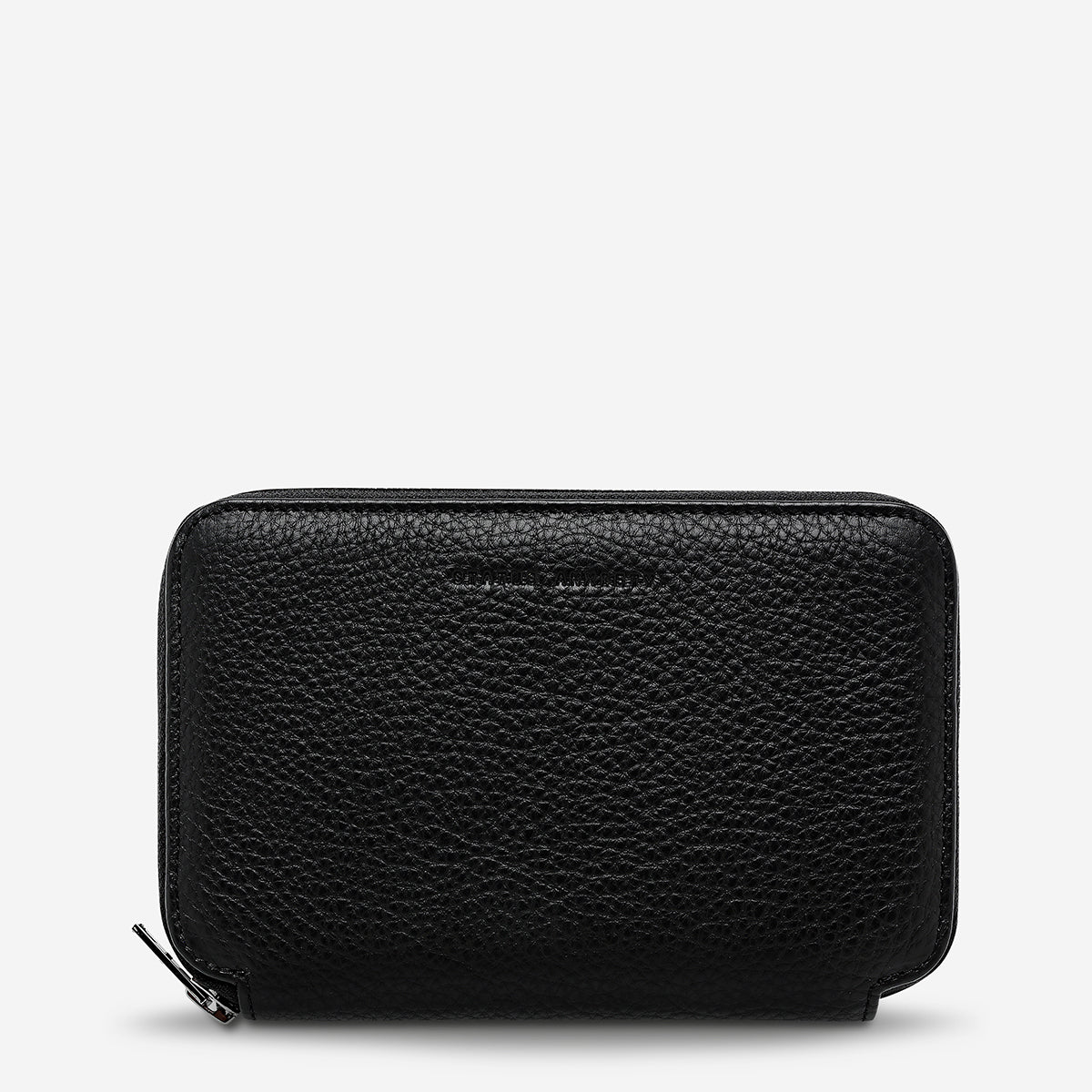 Nowhere To Be Found Black Leather Travel Wallet | Status Anxiety®