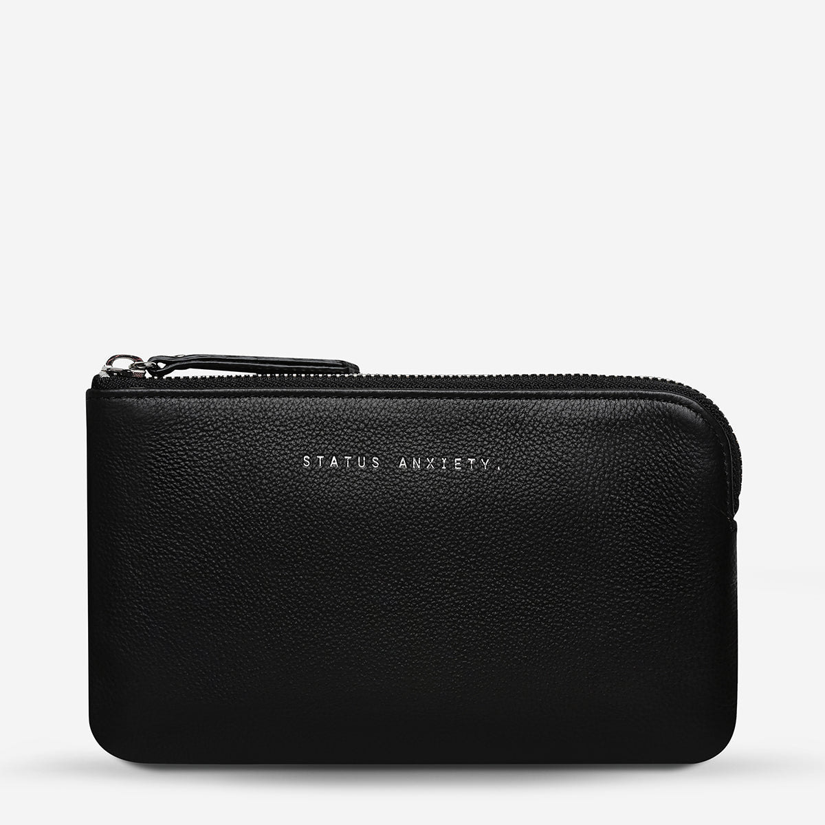 Smoke and Mirrors Black Leather Pouch | Status Anxiety® Official