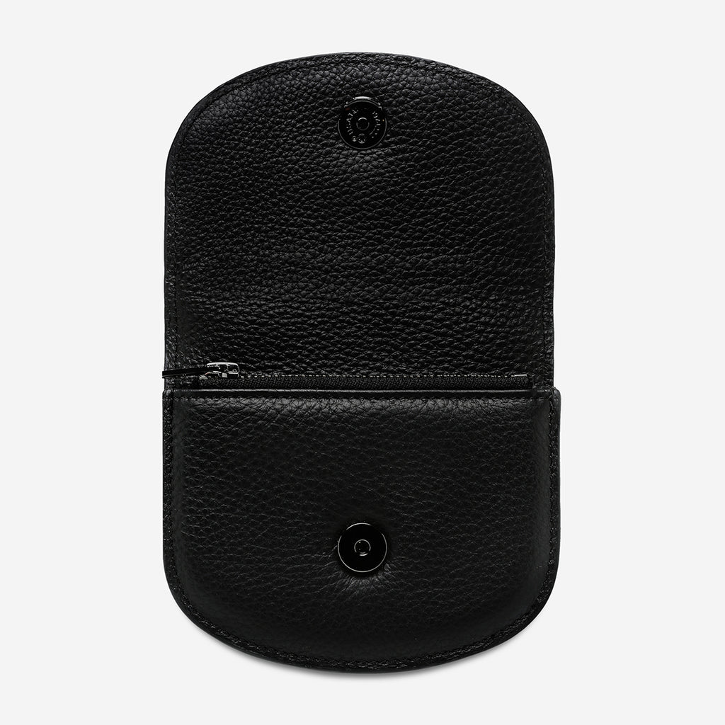 Us for Now Black Leather Wallet Status Anxiety®
