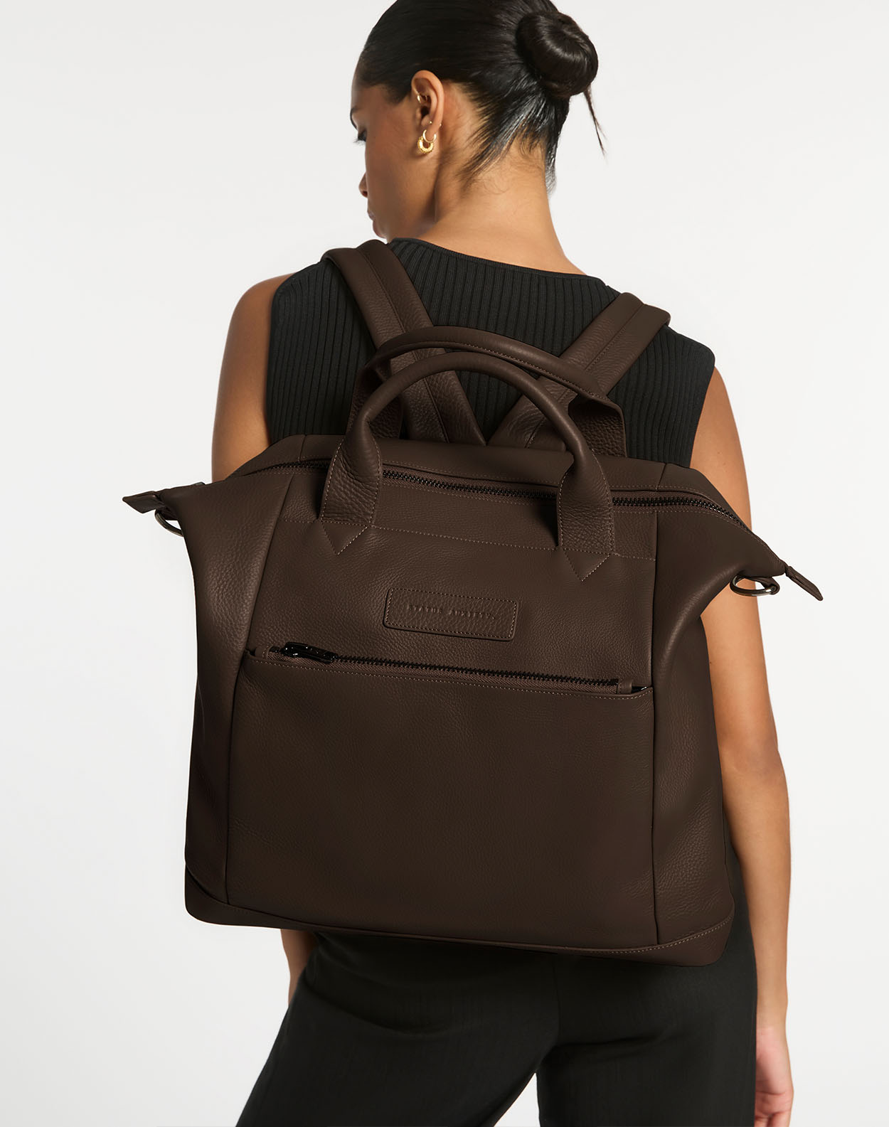 Comes In Waves Leather Backpack Status Anxiety