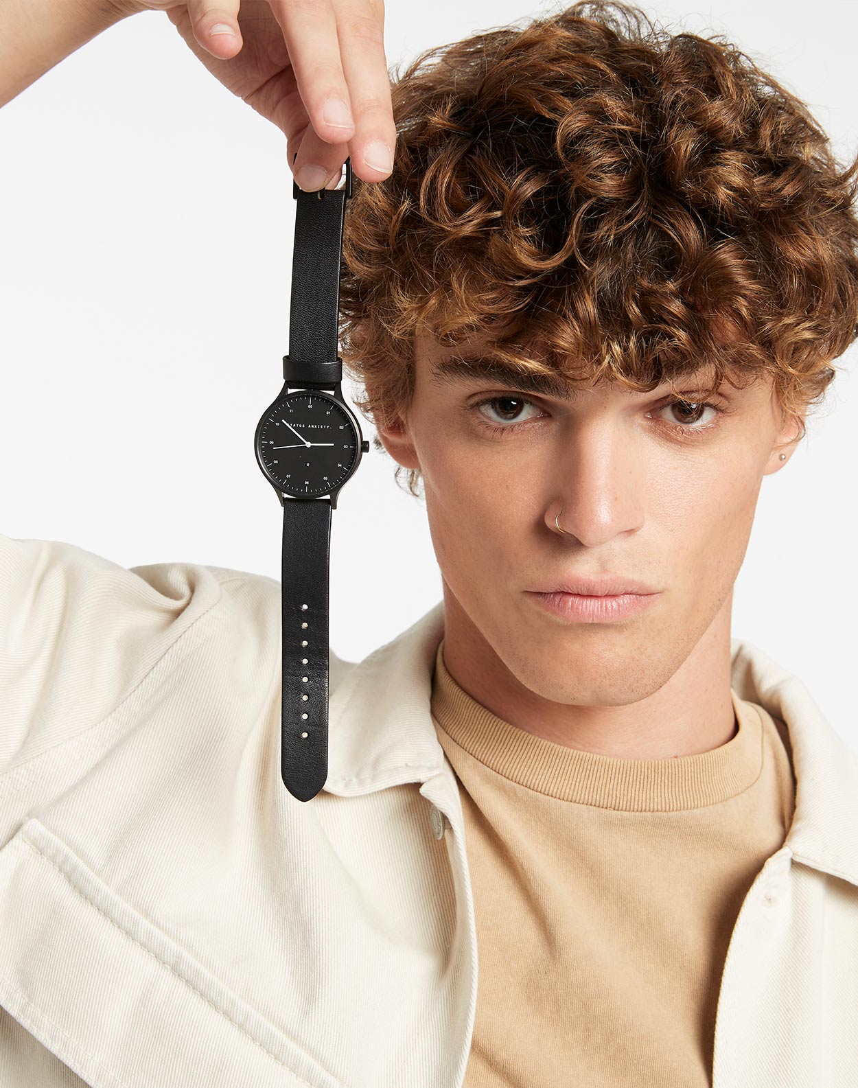 Status Anxiety Inertia Leather Watch