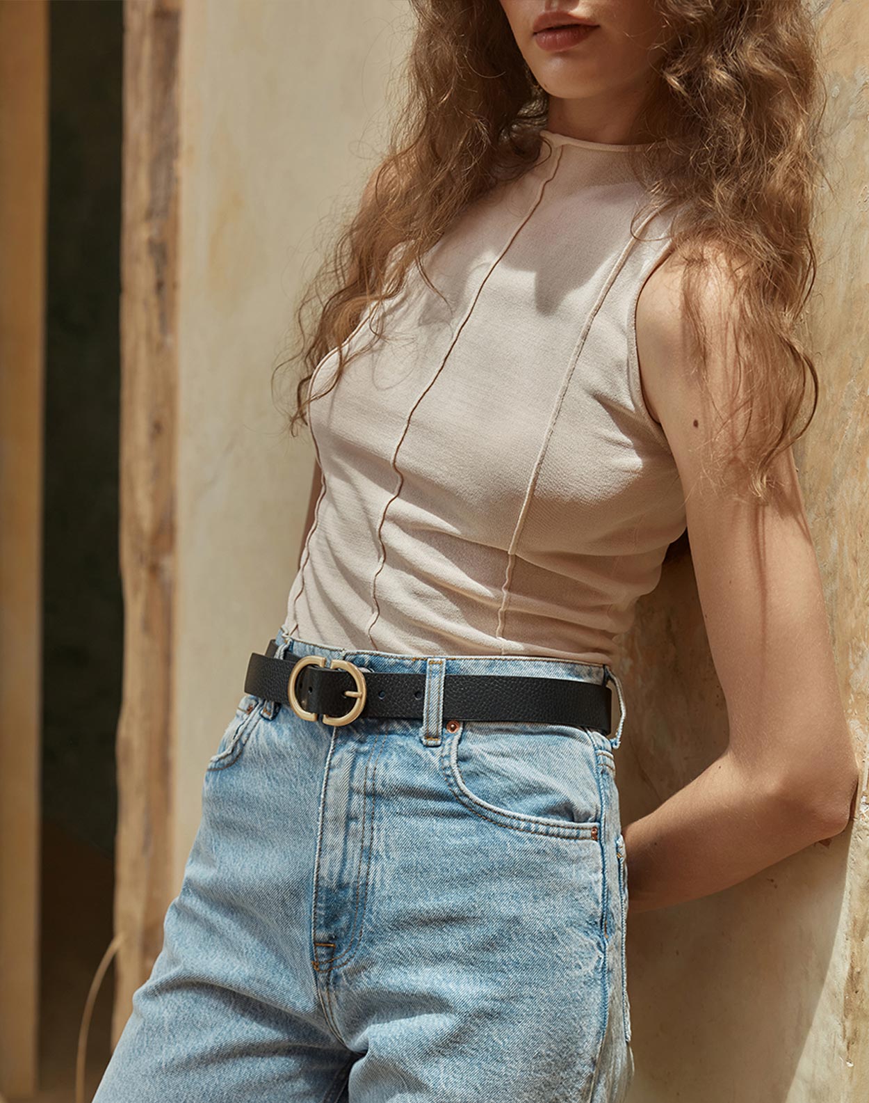 Status Anxiety InReverse Women's Leather Belt
