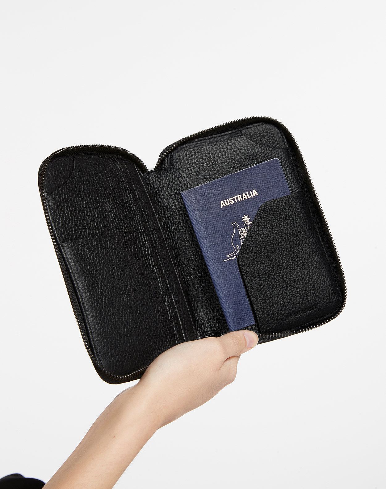 Status Anxiety Nowhere To Be Found Leather Passport Wallet