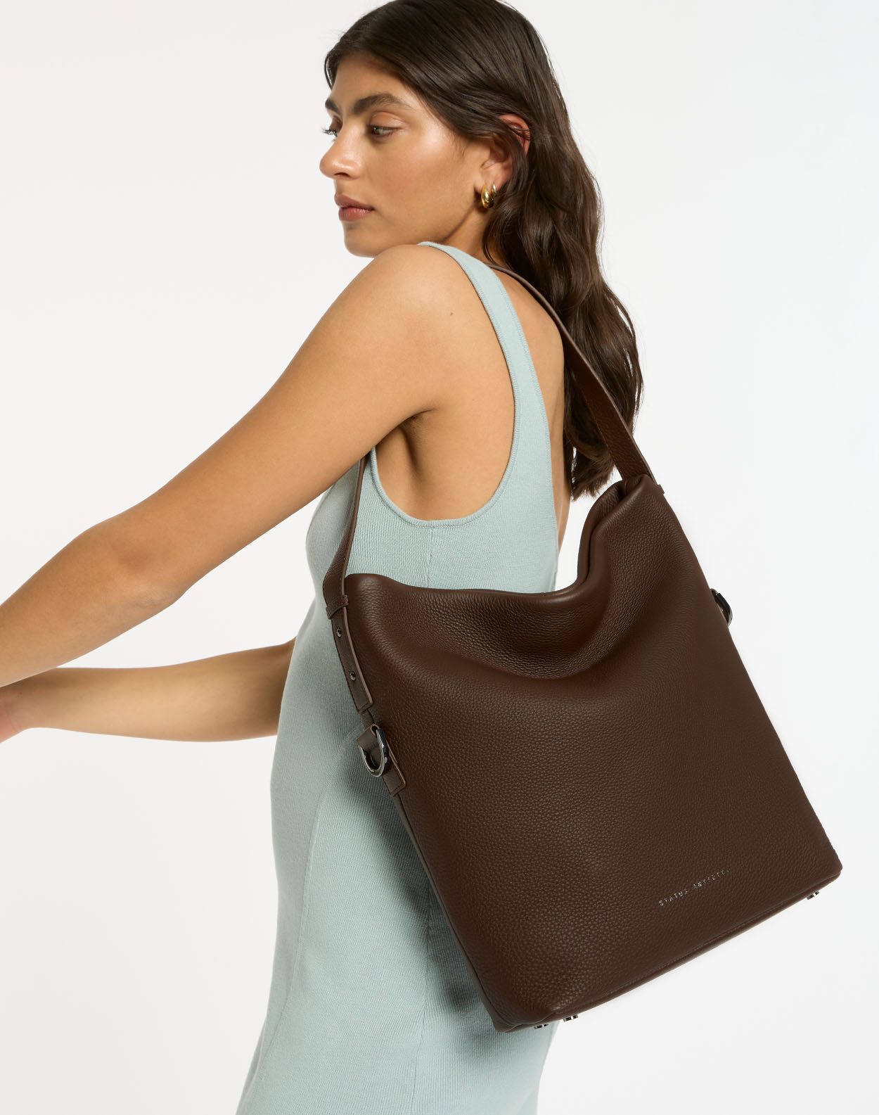 Status Anxiety Ready And Willing Leather Tote Bag