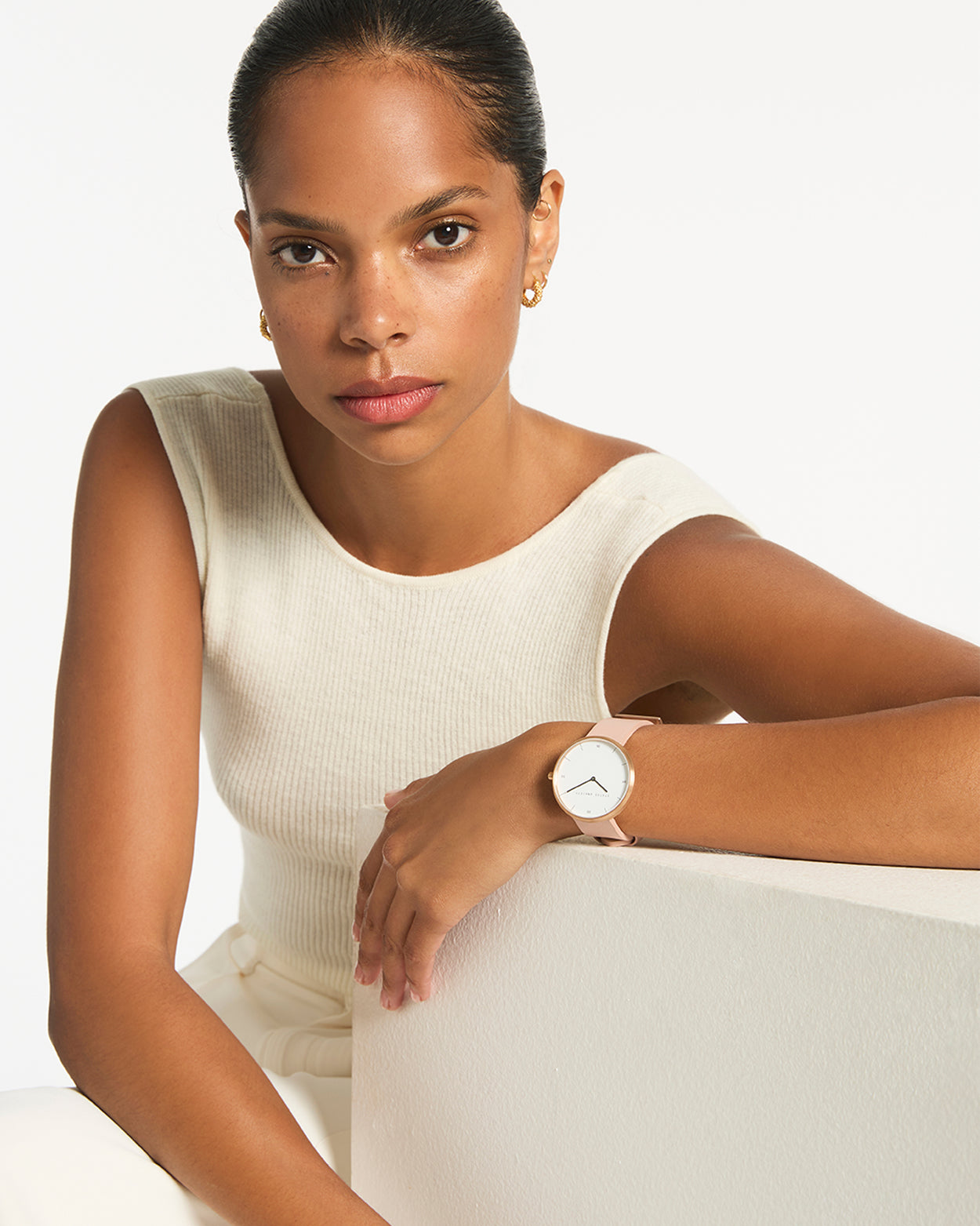 Status Anxiety Repeat After Me Leather Watch