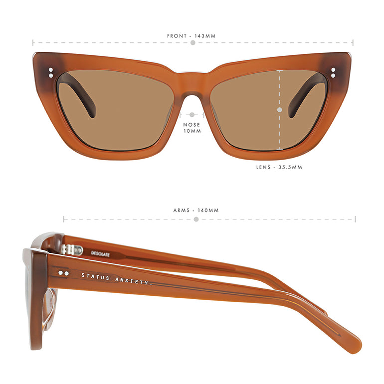 Status Anxiety Desolate Sunglasses Brown