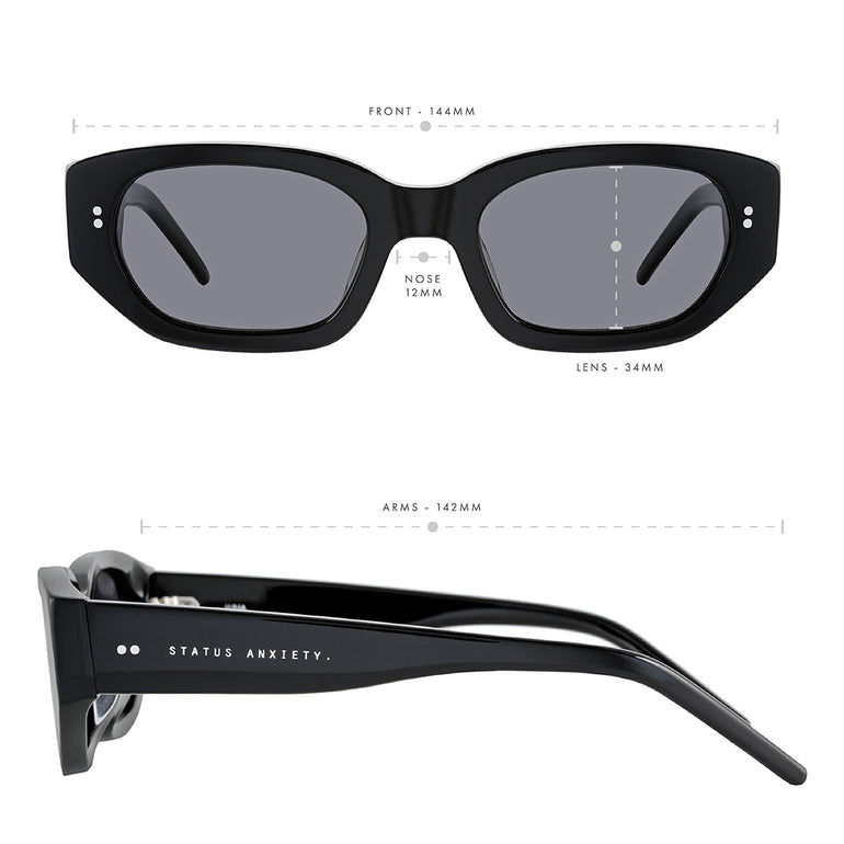 Status Anxiety Luna Sunglasses Black