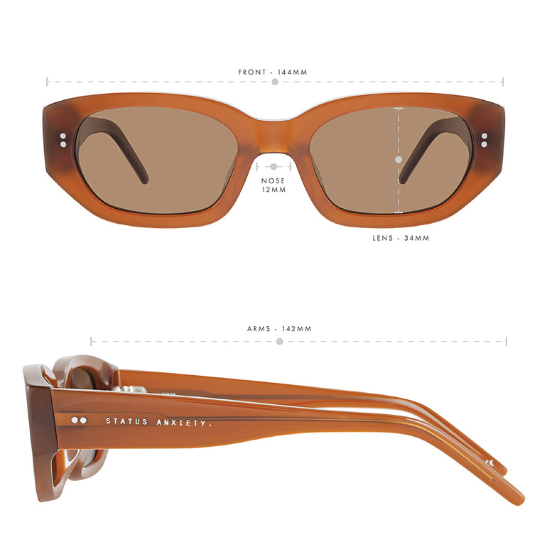 Status Anxiety Luna Sunglasses Brown