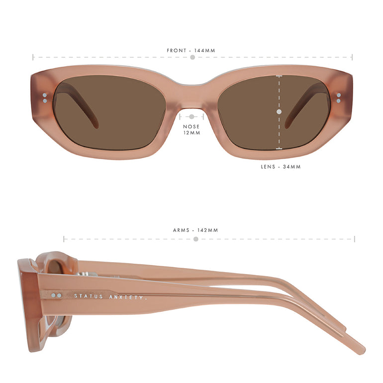 Status Anxiety Luna Sunglasses Rose