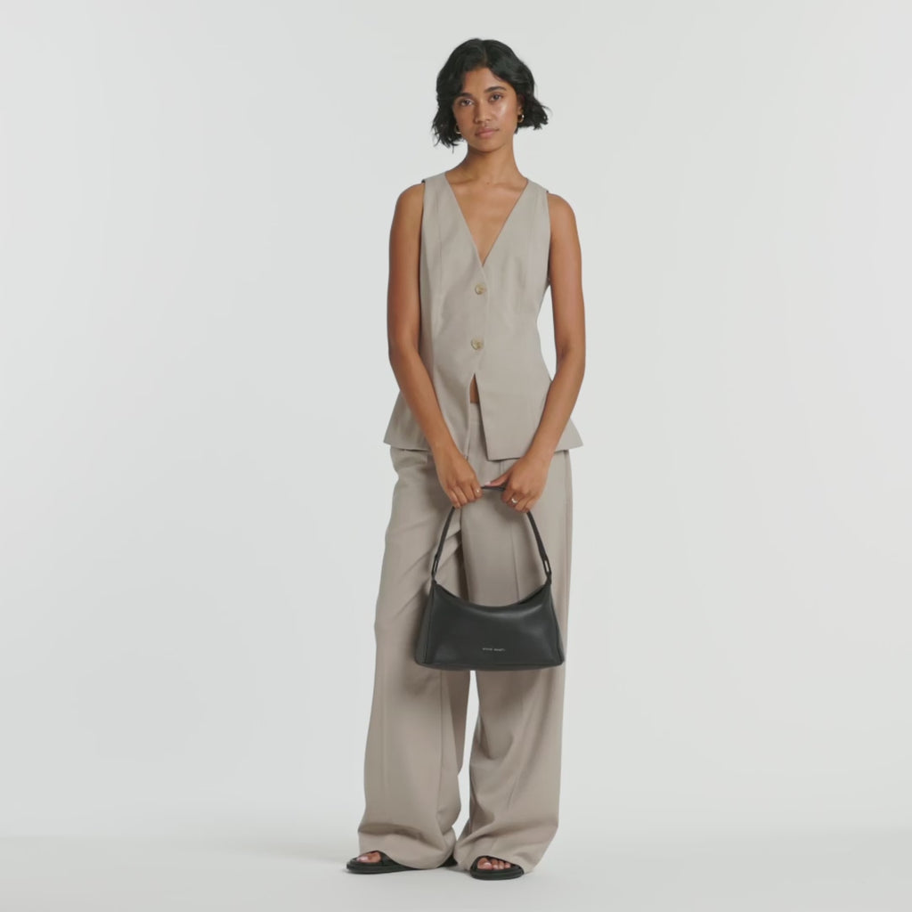 Status Anxiety Think Twice Women's Leather Bag Black