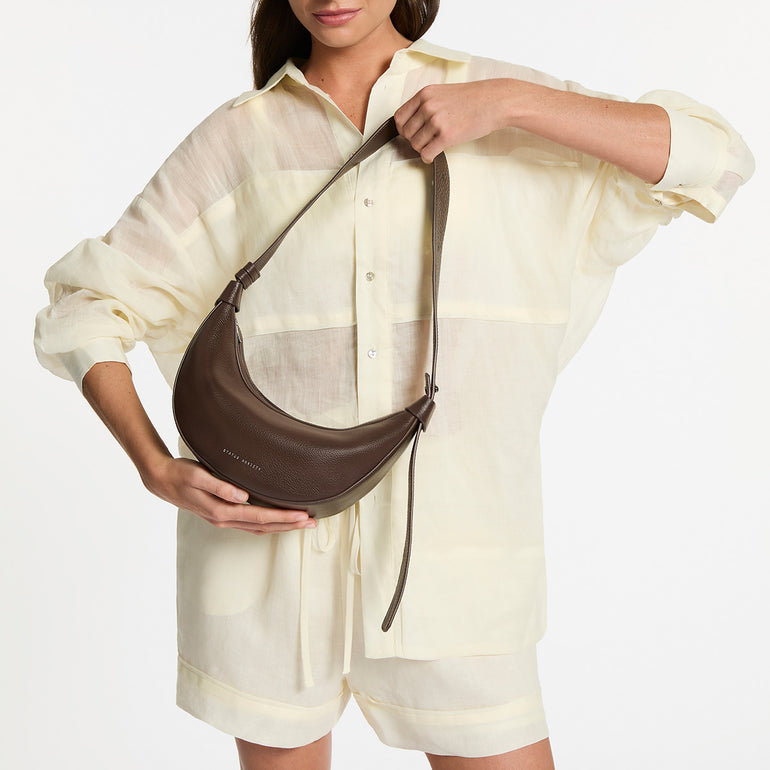 Status Anxiety Afterglow Women's Leather Bag Cocoa