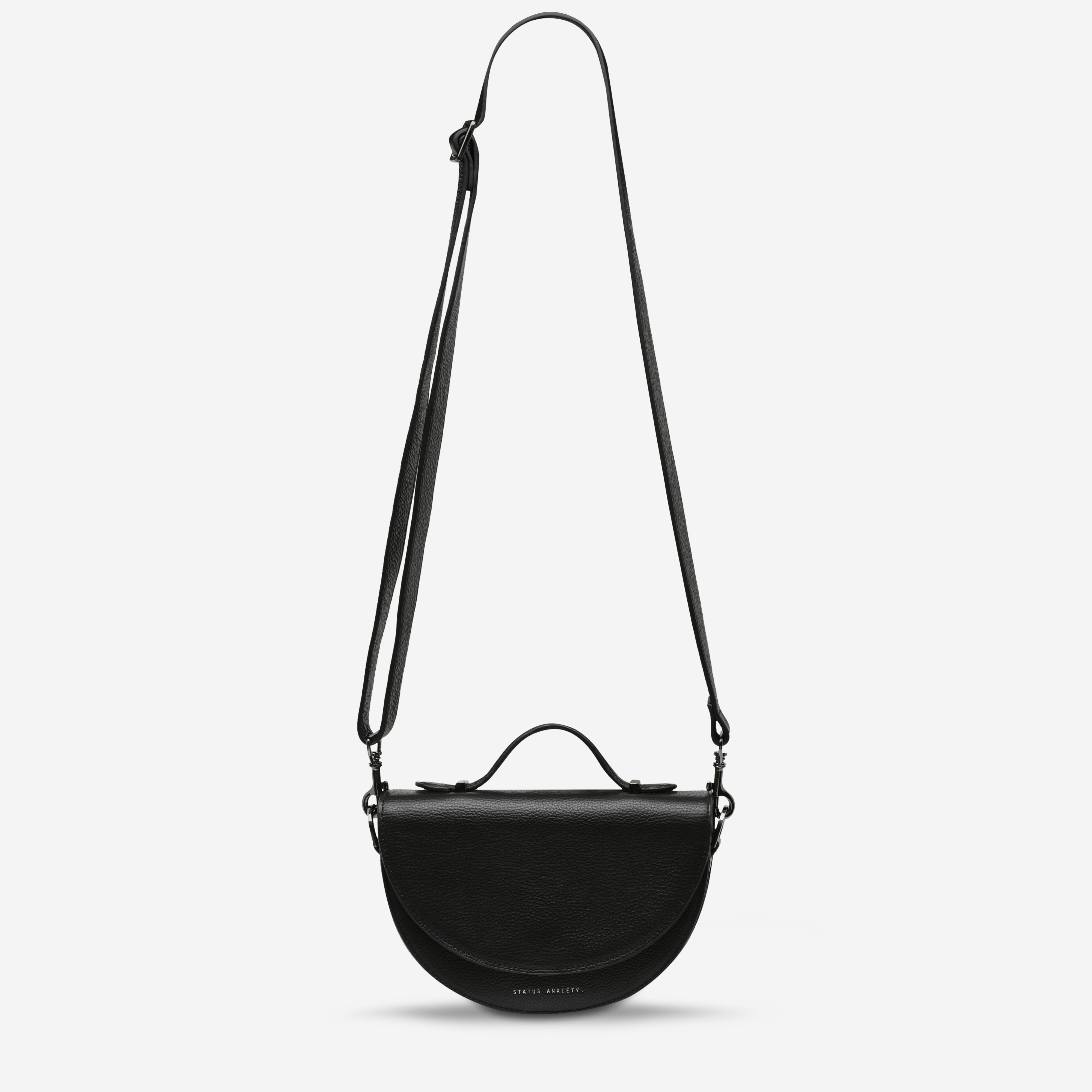 Status Anxiety All Nighter Women's Leather Crossbody Bag Black