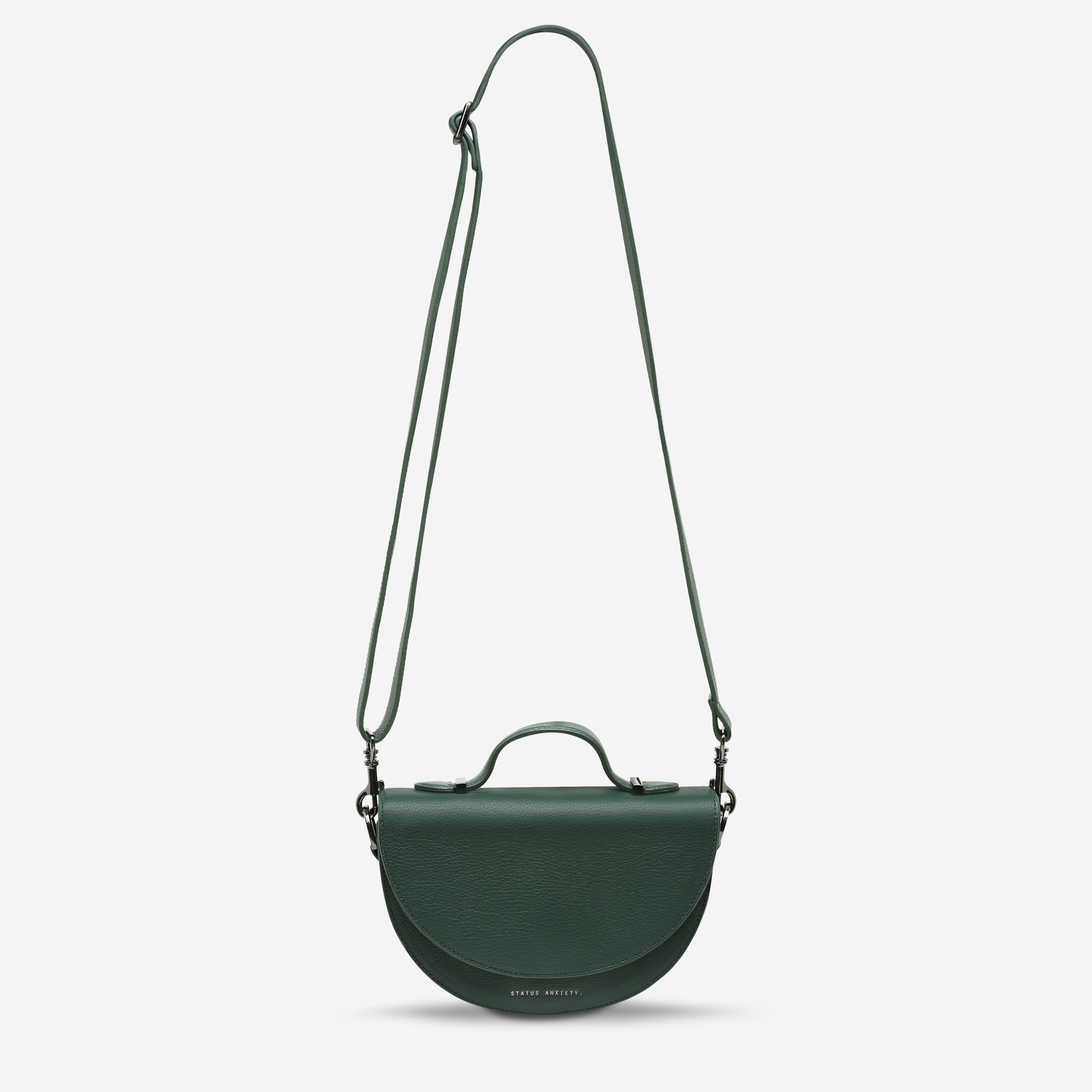 Status Anxiety All Nighter Women's Leather Crossbody Bag Green