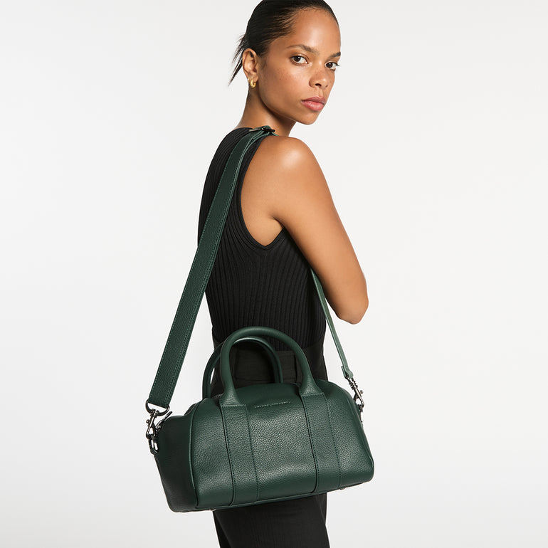 Status Anxiety As She Pleases Women's Leather Bag Green