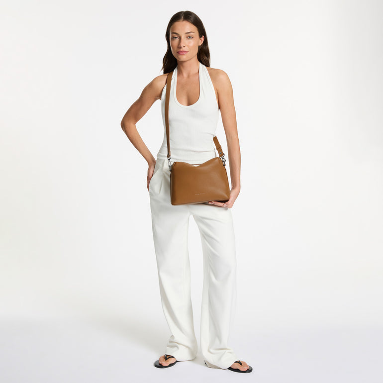 Status Anxiety By Some Miracle Women's Leather Bag Camel