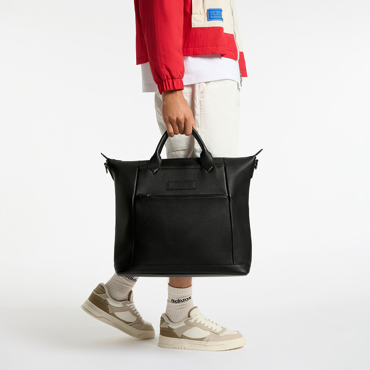 Status Anxiety Comes In Waves Leather Baby Bag Black