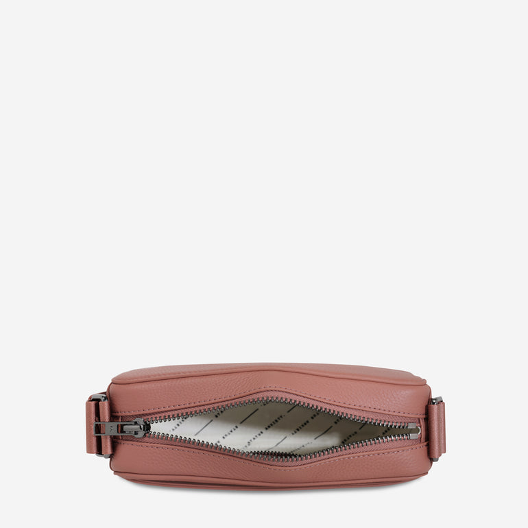 Status Anxiety Delirium Women's Leather Crossbody Bag Dusty Rose