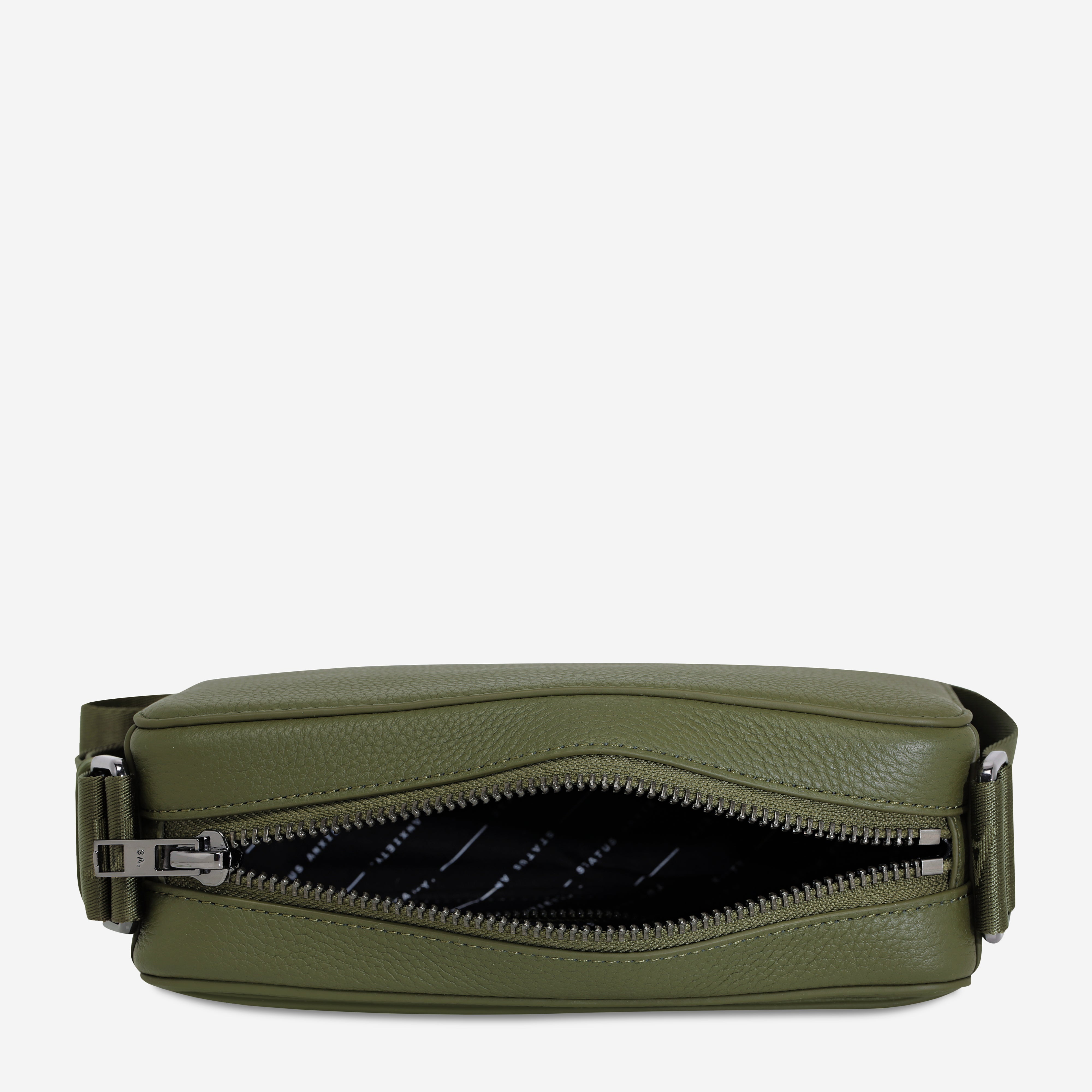Status Anxiety Delirium Women's Leather Crossbody Bag Khaki