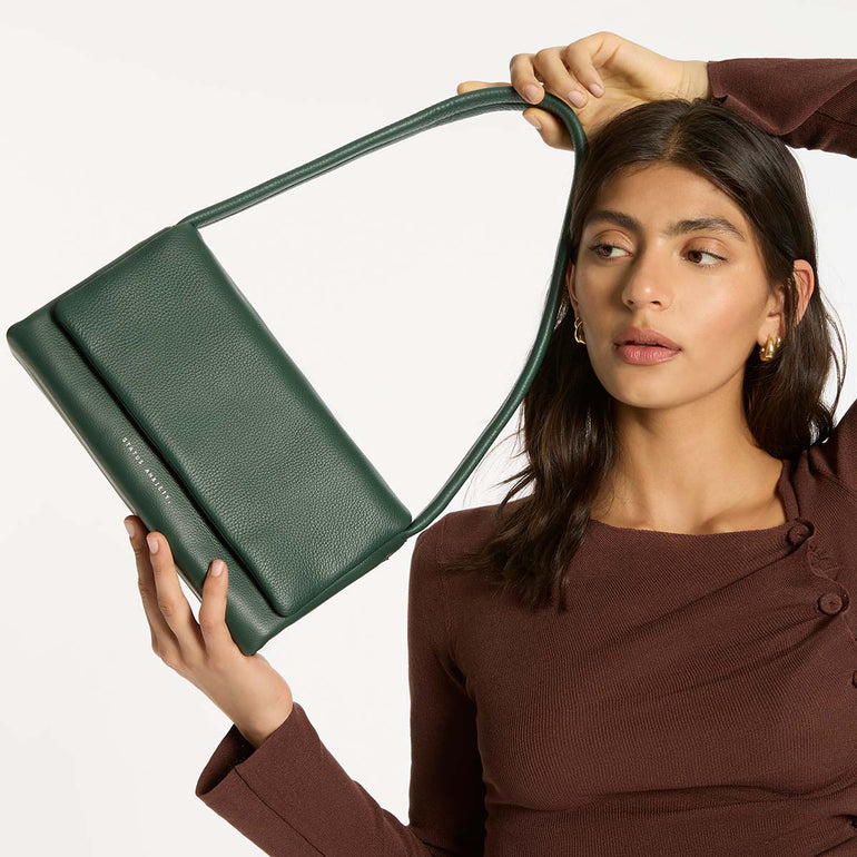 Status Anxiety Elysian Women's Leather Bag Green