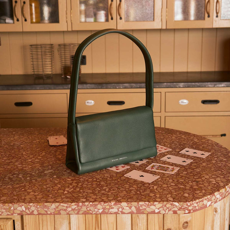 Status Anxiety Elysian Women's Leather Bag Green