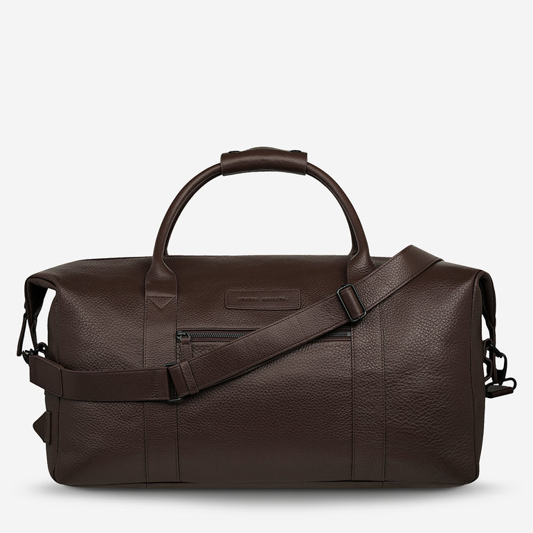 Status Anxiety Everything I Wanted Leather Duffle Bag Cocoa