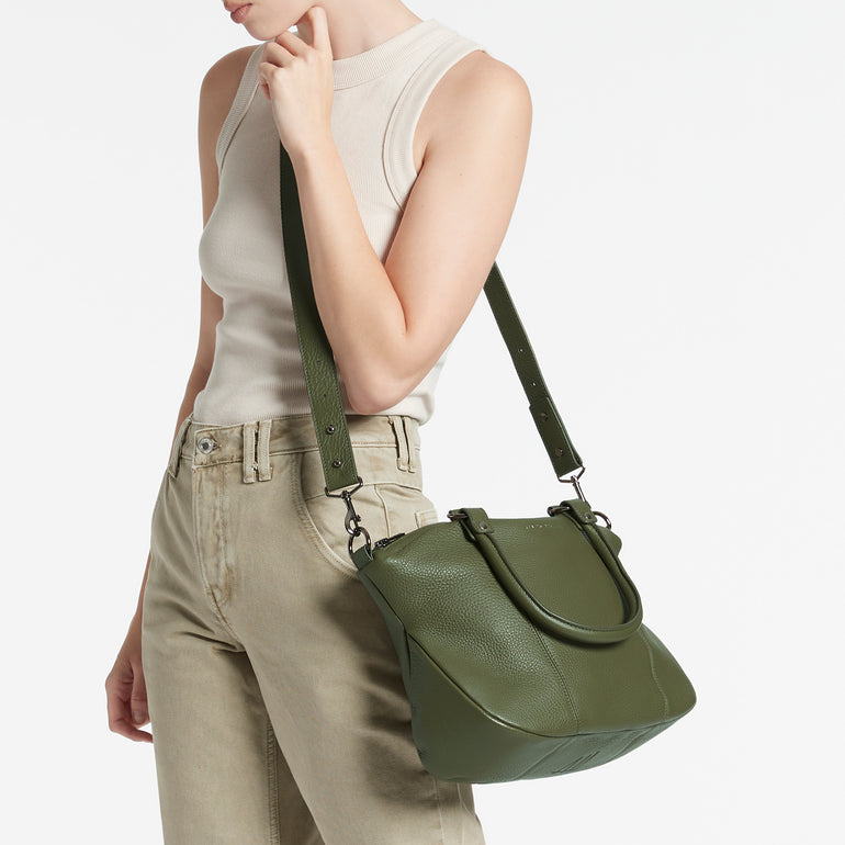 Status Anxiety All Nighter Women's Leather Strap Eyes To The Wind Khaki
