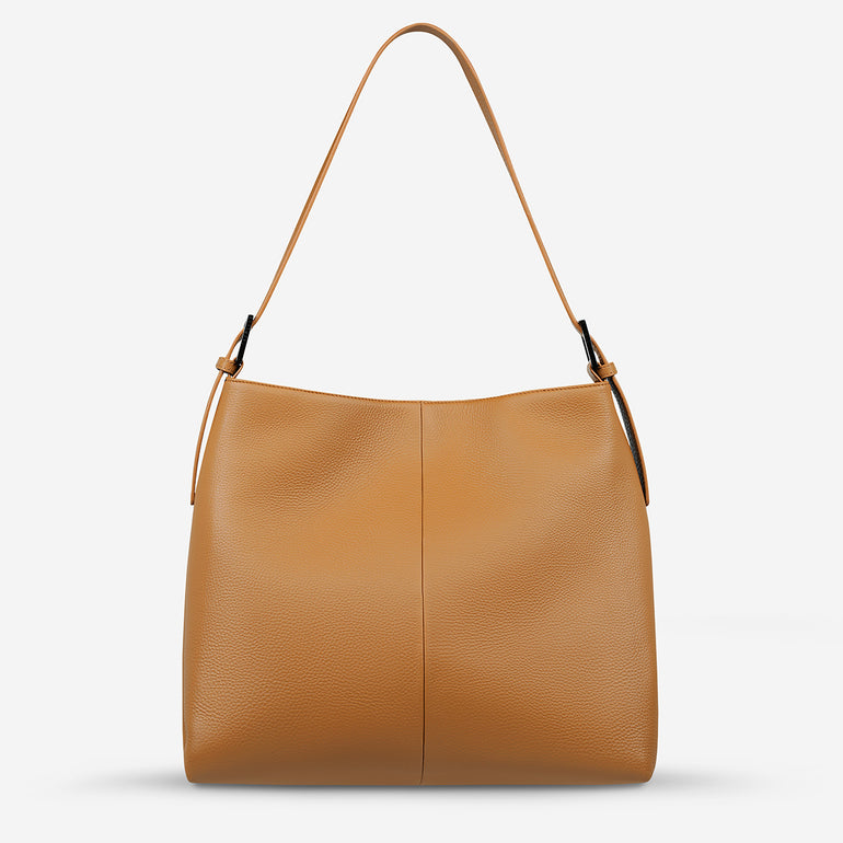 Status Anxiety Forget About It Women's Leather Tote Bag Tan