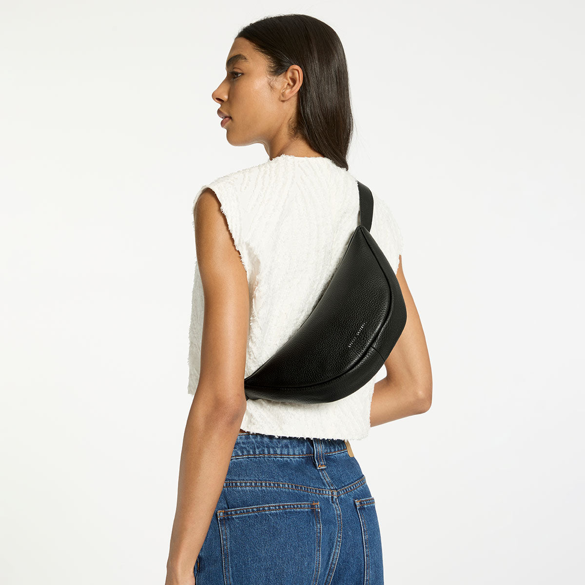 Status Anxiety Glued To You Women's Leather Crossbody Bag Black