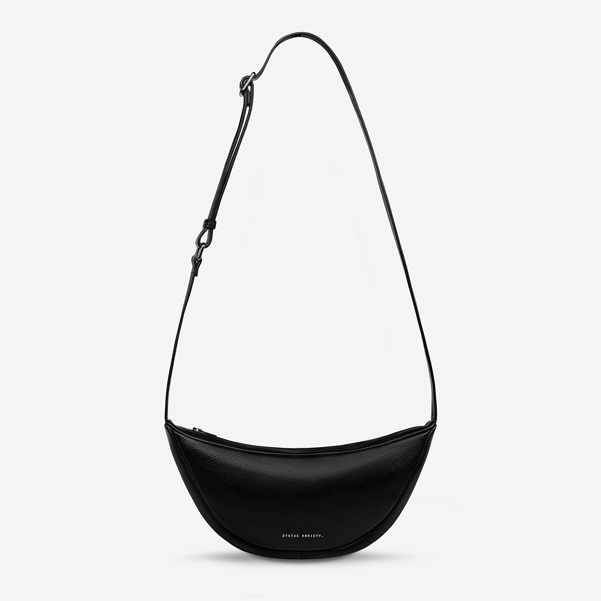 Glued To You Women's Black Leather Crossbody Bag | Status Anxiety®