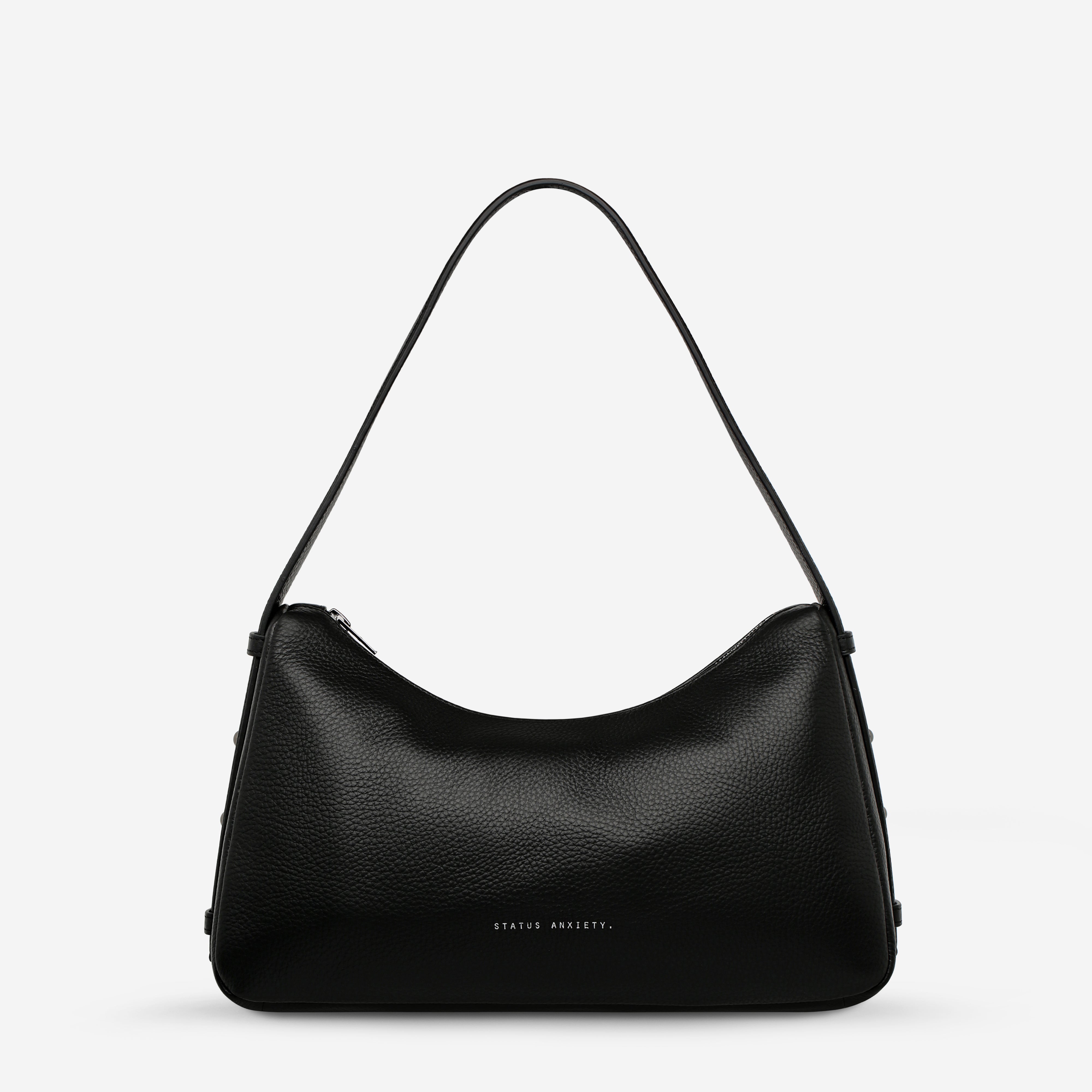 Status Anxiety Hide Out Women's Leather Shoulder Bag Black