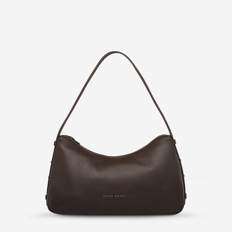 Status Anxiety Hide Out Women's Leather Shoulder Bag Cocoa