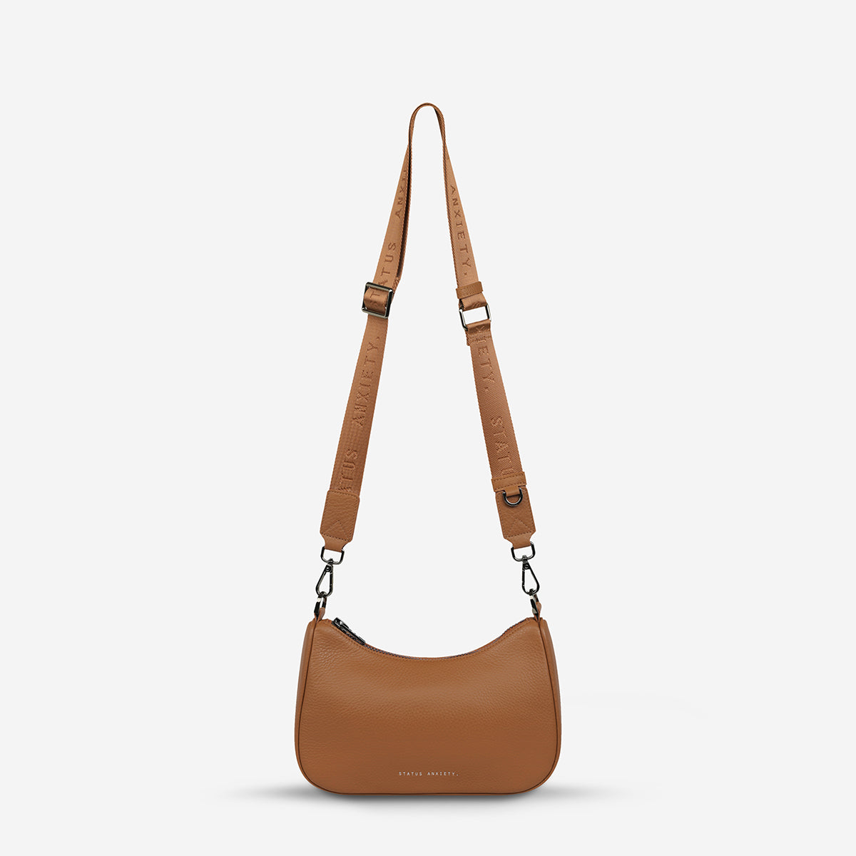 Look Both Ways Women s Camel Leather Bag Status Anxiety