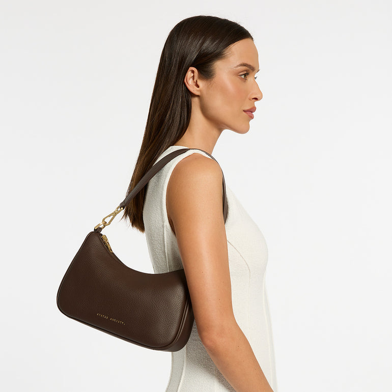 Status Anxiety Look Both Ways Handbag Cocoa/Gold