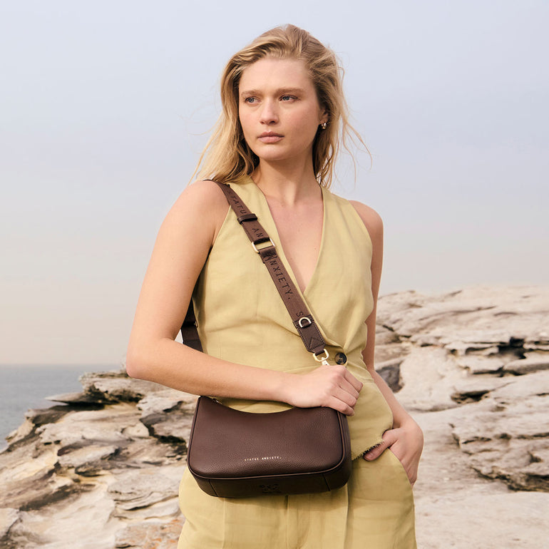 Status Anxiety Look Both Ways Handbag Cocoa/Gold