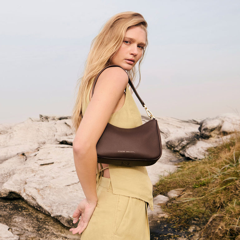 Status Anxiety Look Both Ways Handbag Cocoa/Gold