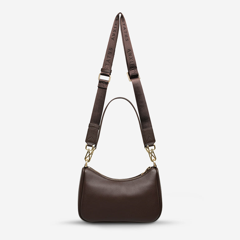 Status Anxiety Look Both Ways Handbag Cocoa/Gold
