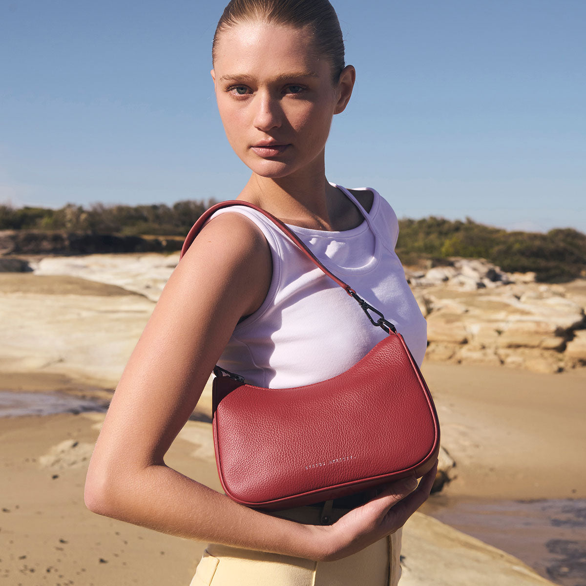 Status Anxiety Look Both Ways Handbag Rouge
