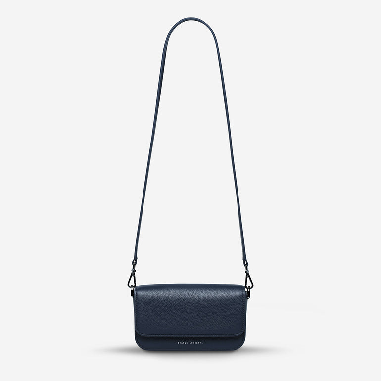 Status Anxiety Lost In The Light Women's Leather Bag Midnight Blue