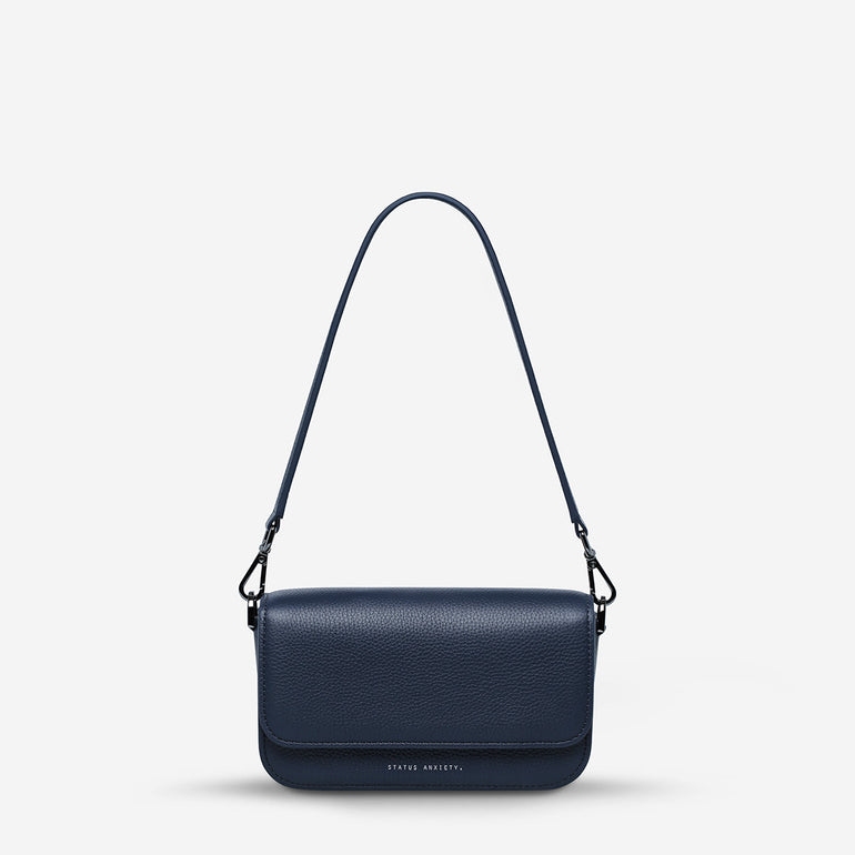 Status Anxiety Lost In The Light Women's Leather Bag Midnight Blue