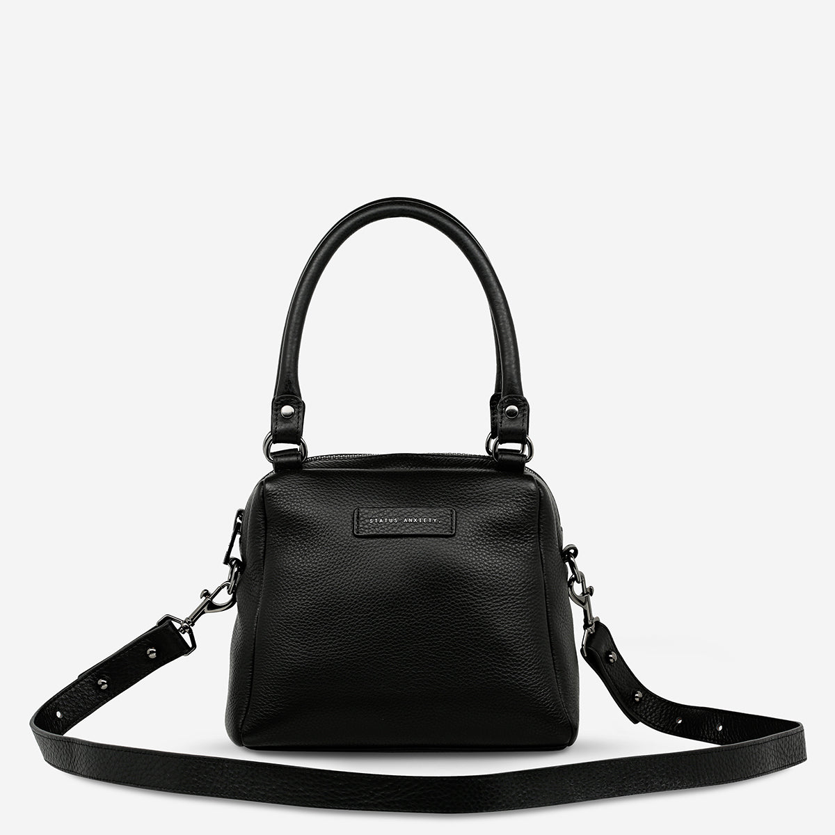 Status Anxiety Mini Mountains Women's Leather Handbag Black