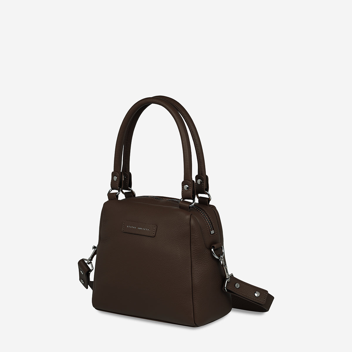 Status Anxiety Mini Mountains Women's Leather Handbag Cocoa