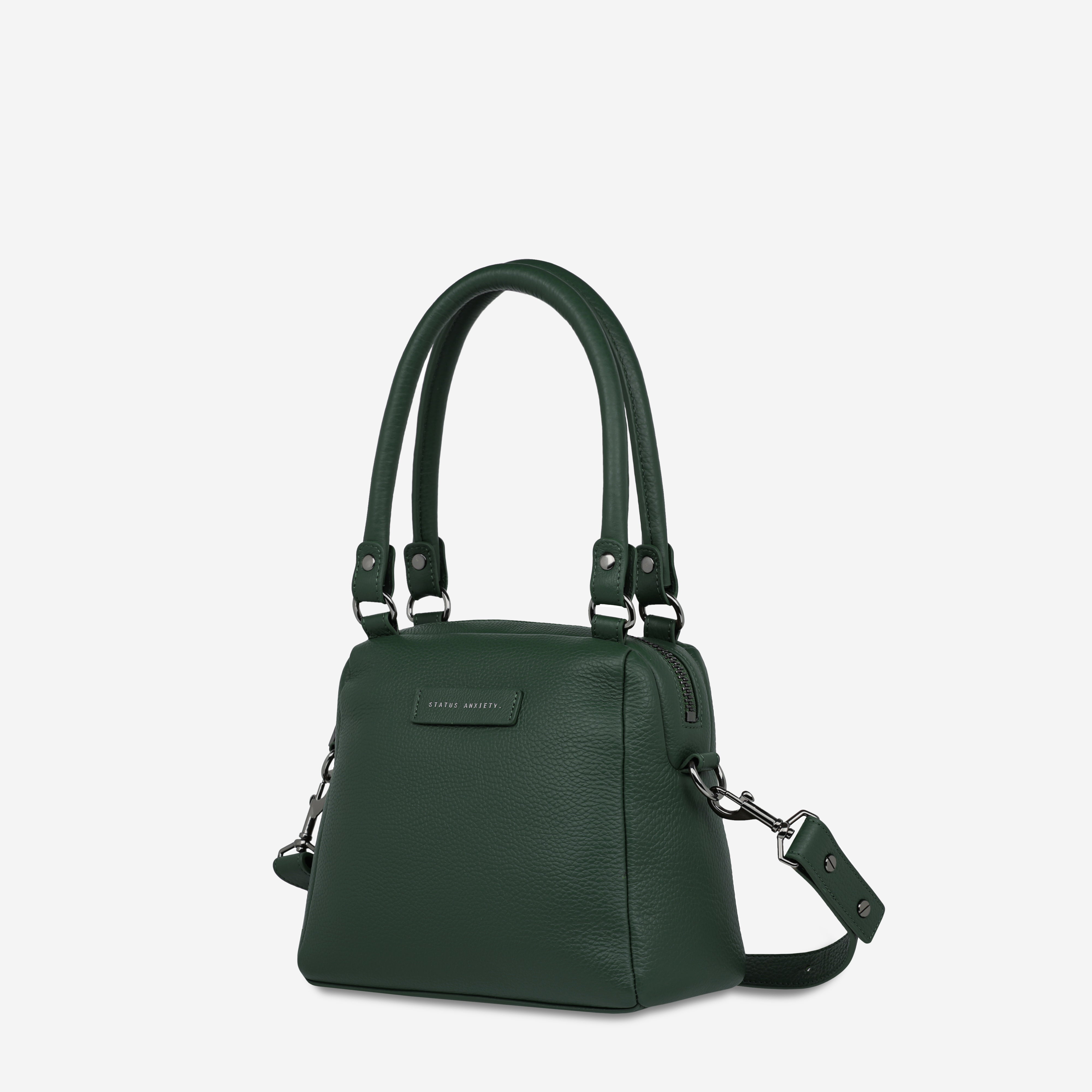 Status Anxiety Mini Mountains Women's Leather Handbag Green