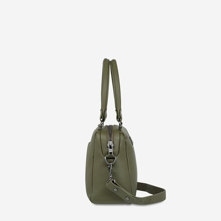 Status Anxiety Mini Mountains Women's Leather Handbag Khaki