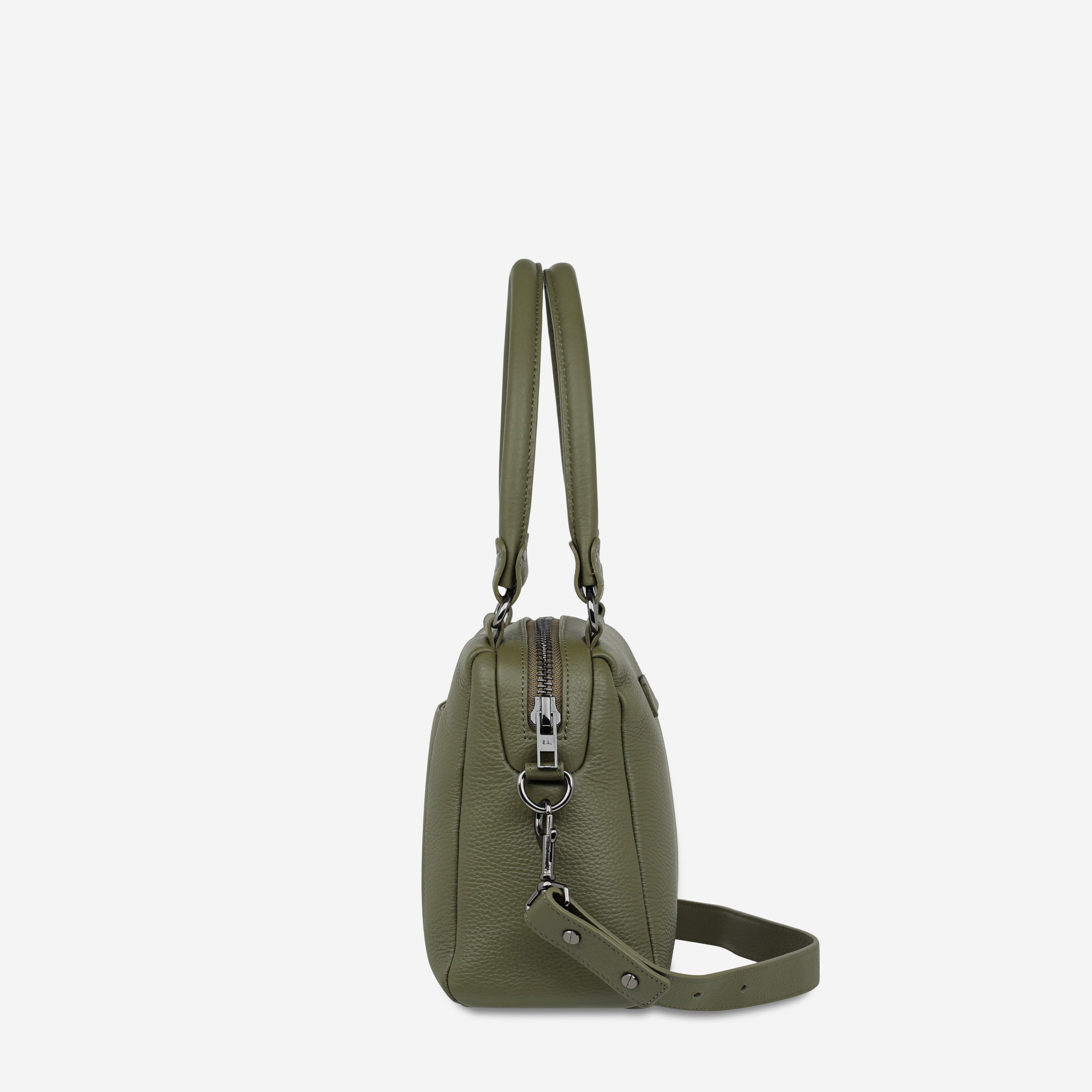 Status Anxiety Mini Mountains Women's Leather Handbag Khaki